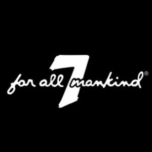 7 For All Mankind Black and White Graphic Tee